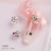 Nail art joias Net vermelho explosões mistas pilha broca finalizada Super Flash prata transparente strass unha broca pedra pilha pequena pilha broca