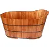 Tina de Madera, Tina de Madera Pura Hecha a Mano, Tina de Baño para Adultos, Madera de Cedro Fragante, Tina de Baño para Niños, Tina de Baño de Madera Maciza