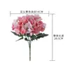 Fabricante de Flores Artificiales de Hortensia Decoración del Hogar Ramo de Boda Pared de Rosas Flores Falsas Artesanías Estilo Ins Transfronterizo