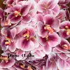Cabeça de Flor de Orquídea Phalaenopsis Artificial, Textura de Película Impressa em 3D, Buquê Exquisito para Decoração de Casamento e Lembrança