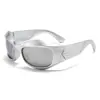 Gafas de Sol Estilo Cyberpunk Transfronterizas Europeas y Americanas Y2K, Gafas de Fiesta Modernas y a la Moda para Hombres y Mujeres, Gafas Estilo Ins