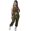 AliExpress Amazon Transfronterizo Mono de Pantalón con Cordón en la Cintura para Mujer Moda Casual Deportivo Mono