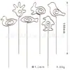 300mm Ins Antiguo Metal Florero Arreglo Floral Portatarjetas Portatarjetas de Negocio Arcilla Hecho a Mano DIY Inserto de Flores Portamensajes Portatiquetas