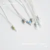 Marcador de Libro con Cordón de Grietas de Hielo Etiqueta de Cerámica con Doble Cuenta Cuerda Placa Metálica Tarjeta Amuletos Colgante Otros