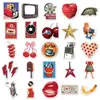 50 Piezas de Pegatinas Retro Americanas, Personalizadas de Moda Geniales Impermeables para Fundas de Teléfono Móvil, Carteras de Computadora, Pegatinas para Motocicleta para Decoración