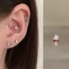 Uña de Dragón Mini Ópalo Clavo de Hueso de Oreja Acero de Titanio Médico Clavo de Oreja Agujeros de Oreja de Mujer Hermoso Clavo de Hueso de Oreja Clavo de Lóbulo de Oreja Caracol de Oreja