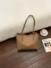 Bolso grande vintage con patrón tejido transfronterizo para mujer, nuevo bolso de mano texturizado de moda con un pequeño bolsillo interior, bolso de hombro versátil de gran capacidad