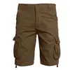 Venta Caliente de Verano Pantalones Cargo Lavados Multibolsillos Talla Grande Pantalones de Longitud Media Pantalones de Cinco Puntos para Exteriores Pantalones Casuales de Longitud Media Pantalones para Hombre