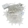 Luces de Cortina de Copos de Nieve LED Luces de Barra de Hielo Luces Decorativas Navideñas Solares Decoración Festiva Faroles de Cono de Hielo Faroles Festivos