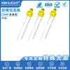 F2/2mm tipo tetina color cabello coloración en línea LED indicador de luz cuentas monocromáticas pata larga pata corta diodo emisor de luz led