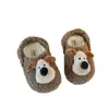 Zapatos de Algodón para Niños 2026 Otoño/Invierno Nuevo Estilo Niñas Lindos Dibujos Animados Mocasines Casuales Niños Zapatos Cálidos Peludos