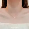 Nuevo Estilo 2026 Collar de Sonrisa para Mujer, Cadena para Clavícula de Circonita, Exquisito y Sencillo, Diseño de Lujo Ligero, Cadena para el Cuello, Cadena para Clavícula para Mujer