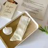 Meias Femininas de Cor Sólida até a Panturrilha, Meias Longas de Algodão Finas, Meias para Panturrilha Estilo Japonês, Meias Frescas Respiráveis de Malha Vazada para o Verão
