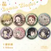 Cazador de demonios: Kimetsu no Yaiba y Serie Flor de Viento Nuevo Pin Metálico Mate Láser de 58 mm Pin de Solapa Mate Mercancía