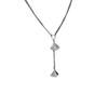 Nuevo collar de ginkgo circonita en forma de abanico para mujer, diseño geométrico de nicho con sentido de la moda y el temperamento, celebridad de Internet, cadena para suéter de alto sentido
