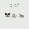 Botones Metálicos para Camisa de Mariposa Tridimensional con Diamantes, Botones Decorativos de Alta Gama para Tops de Vestido de Punto para Mujer