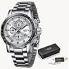 Reloj de cuarzo LIGE LIGE multifuncional para negocios, deportes, ocio, moda, resistente al agua, para hombre
