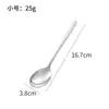 Nova colher de jantar estilo coreano, colher durável de aço inoxidável 304, colher estilo coreano para uso doméstico