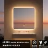 Espejo Inteligente Cuadrado con Luces LED, Montado en Pared para Baño, Antivaho, Pantalla Táctil, Espejo de Baño para Maquillaje