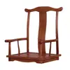 Asiento de Tatami con Respaldo, Silla Baja de Madera Maciza para Té, Silla sin Patas Estilo Zen para Ventana Saliente con Reposabrazos, Silla para Habitación Estilo Japonés