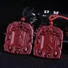 Colección de Colgantes de Cinabrio Natural y Arena Púrpura Dorada, Collares de Pareja del Año Zodiacal, Venta al por Mayor y Dropshipping de Joyería y Regalos de Mercado Callejero