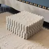 Tapetes de Chão Sólidos em Bloco para Atacado, Tapetes Modernos Simples de Cobertura Total para Sala de Estar, Tapetes Domésticos Antiderrapantes de Fácil Cuidado para Venda Cruzada