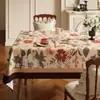 2026 Nueva Mantelera Retro Americana Impermeable y a Prueba de Aceite Mantel que No Requiere Lavado Atmósfera de Lujo Ligero de Gama Alta Mantel para Mesa de Café
