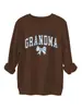 Sudadera Gruesa Cálida de Moda Casual para Mujer con Lazo Azul y Blanco de Porcelana Abuela Amazon Ebay Sitio Independiente