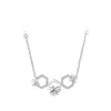 Cadena para Clavícula Flor de la Suerte Mismo Estilo de Yun Yi, Collar de Lujo Ligero de Alta Gama Inspirado en Celebridades, Apilable, Regalo Conmemorativo