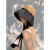 Chica Calva ~ Sombrero de Pescador de Ala Ancha para Mujer, Cubre Rostro de Verano, Protección Solar, Sombrero de Paja de Pescador para Viaje, Protección UV