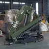 Guindaste de Lança Dobrável Montado em Veículo 3,2 Toneladas Pequeno Guindaste Montado em Veículo Guindaste Giratório de 360 Graus Fabricante Exportação Transfronteiriça