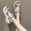 Sandalias de Verano para Mujer con Suela Gruesa, Antideslizantes para Exteriores, Nuevo Estilo Coreano 2025, Sandalias de Moda que Aumentan la Altura, Venta al por Mayor
