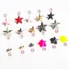 Remaches Pentagrama de Colores para DIY Remaches de Estrella de Cinco Puntas Elevada Remaches DIY Remaches de Pentagrama Convexos Accesorios