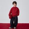 Suéter de Tricô Gola Redonda Haima 2026 Inverno Nova Coleção para Meninos, Roupa Infantil Estilo Coreano, Suéter de Tricô Trançado para Meninas