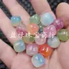 Cuentas redondas de aguamarina azul, cuentas sueltas de jade, cuarcita verde aceituna, pulsera de jade, collar, accesorios de joyería, cuentas de jade