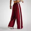 Pantalones Largos Deportivos y de Moda de Estilo Nuevo 2026, Bloques de Color, Pierna Recta con Rayas Laterales, Cordón, Ajuste Holgado, Transfronterizos Europeos y Americanos