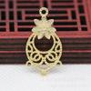 Yiwu Raio Dourado cor cobre dourado banhado a ouro DIY antigo coroa de fênix borla grampo de cabelo noiva cocar acessórios de cabelo B2427