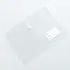 Bolsa de Archivo Transparente A4 de Gran Capacidad Personalizada PP Engrosado A5 Plástico con Broche A3 Almacenamiento Bolsa para Archivos de Contrato