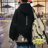 Moletom de Inverno Masculino 2024 Novo Versátil Tendência Marca Top Estilo Hong Kong Tendência Estudante Jaqueta com Capuz Solta