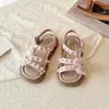 Sandalias de Malla Florales para Niños 2026 Nuevo Estilo de Verano Zapatos de Princesa Perla para Niñas y Niños Pequeños Sandalias de Bebé