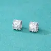 Plata de Ley S925 Moda Coreana Estilo Ins Presbiópico Cuentas de Barril Cepilladas Agujero Grande Cuentas de Plata DIY Pulsera Collar Accesorios de Plata