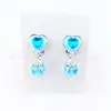 Brincos de clipes de ouvido elfos de comércio exterior transfronteiriços, acessórios de orelha para combinar com roupas, diamantes brilhantes, amor, acessórios de princesa para meninas, presente