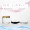 Botellas de Crema con Tapa Transparente de Aluminio Transfronterizas, Crema para Ojos, Crema Facial, Botellas Dispensadoras de Cosméticos, Botellas de Muestra de Vidrio Portátiles para Viaje al por Mayor