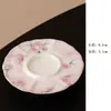 Xícara de chá de cerâmica pintada à mão com cor sob esmalte, xícara mestre, conjunto de chá Kung Fu, rosa, recipiente especial de alto valor para mulheres, tampa de bule