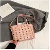 Bolsa Cesta Tote Estampada da Moda para Mulheres 2026 Nova Elegante Versátil Bolsa de Ombro de Nicho Fofa Bolsa Transversal