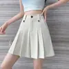 Falda short de traje plisada para mujer, estilo fino de verano 2026 modelo nuevo, pantalones casuales de cintura alta adelgazantes, pantalones anchos holgados