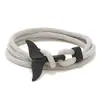 Moda nova linha Milão Estilo oceano pulseira de cauda de baleia personalidade versátil ano animal casal pulseira trançada vermelha