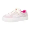 Nuevas zapatillas de diseño versátil con bloques de color para mujer, zapatos casuales de verano de suela gruesa para niñas jóvenes