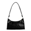 El popular bolso texturizado de este año para mujer, nuevo modelo de otoño 2026, bolso de hombro de color liso con patrón de cocodrilo, bolso de moda para llevar debajo del brazo