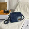 Bolso de Mezclilla Bolso de Hombro de Moda Bolso Deportivo Retro para Hombre Bolso Pequeño Bolso Cruzado de Lona Casual para Mujer Moderno